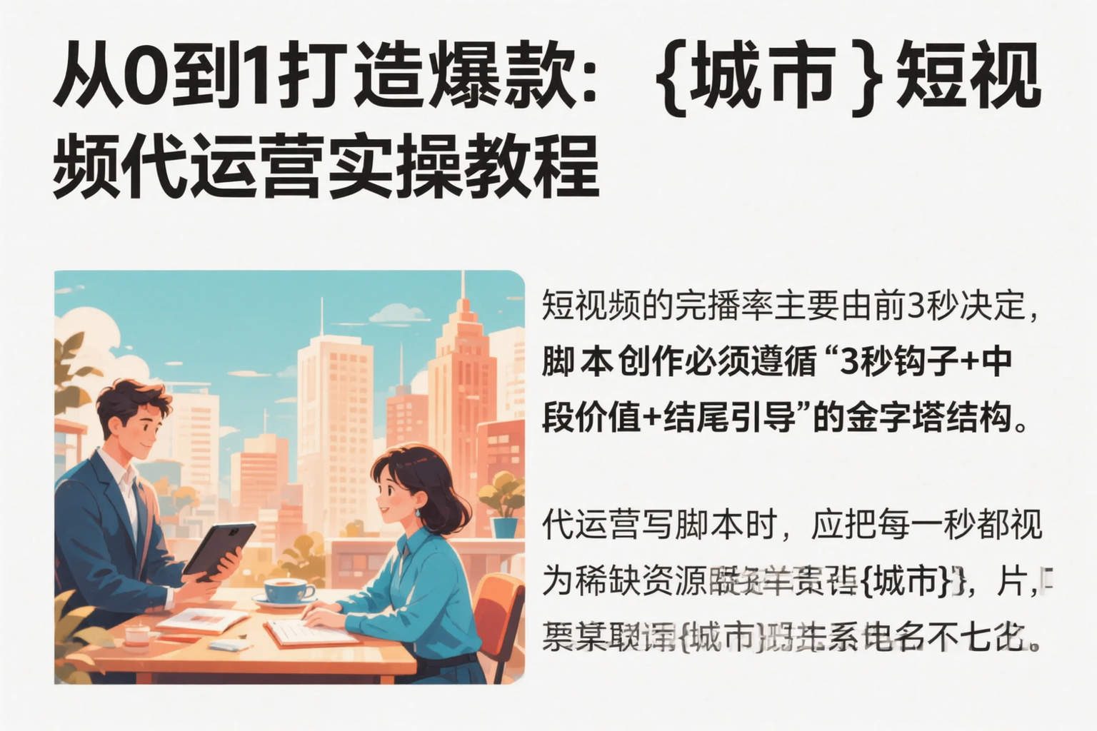 从0到1打造爆款:永州短视频代运营实操教程